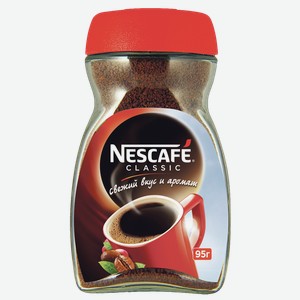 Кофе Нескафе Классик растворимый, 0.095кг