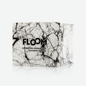 Косметические бумажные салфетки Floom Classic 2х-слойные в кубе Мрамор 50шт