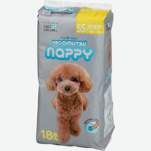 Подгузники для домашних животных Neoomutsu Nappy размер SS на вес 2-4 кг 18 шт