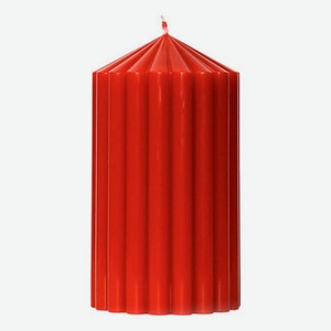 Свеча декоративная фактурная Красная: свеча 380г