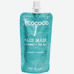 ECOCOCO Маска для лица увлажняющая с кокосом и морской солью
