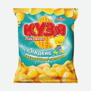 Кукурузные палочки Кузя Лакомкин с сахарной пудрой, 140г