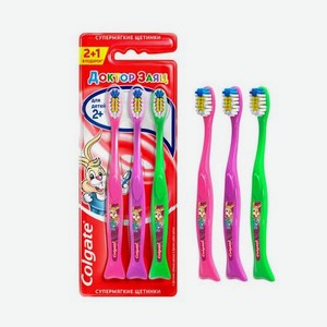 Зубная щетка Colgate супермягкая для детей с 2 лет