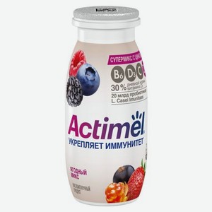 Напиток кисломолочный Actimel с ягодным миксом 1,5%, 95 г