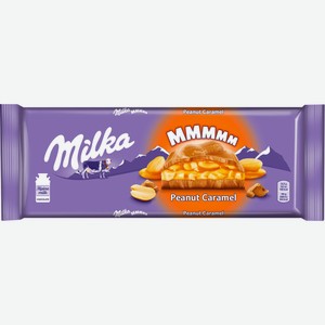 Шоколад Milka Peanut Caramel Молочный с карамелью и арахисом