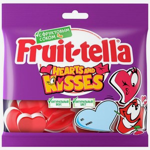 Мармелад Fruittella Hearts аnd Kisses жевательный, 100 г 