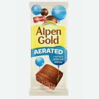 Шоколад молочный   Alpen Gold  , пористый, 80 г