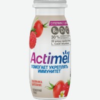Напиток кисломолочный   Actimel   Земляника и шиповник, 1,5%, 95 г