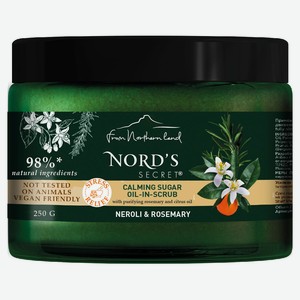 Скраб для тела сахарный Nord s Secret Цветок нероли и розмарин c эфирным маслом расслабляющий, 250 мл