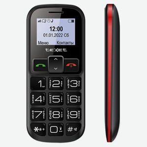 Мобильный телефон teXet TM-B322 черно-красный