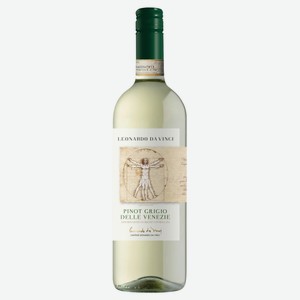 Вино Leonardo белое сухое Италия, 0,75 л