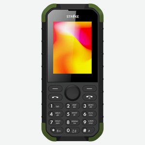 Телефон мобильный BQ Strike R30 Чёрный+Зелёный