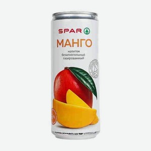 Напиток Безалкогольный Spar Манго Газированный 0,33л
