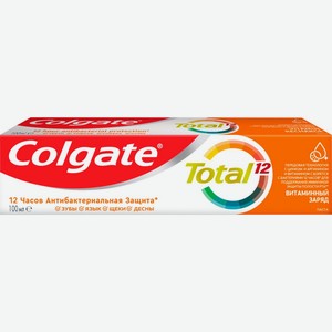 Зубная паста COLGATE Total Витаминный заряд, Китай, 100 мл