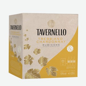 Вино Tavernello Trebbiano Chardonnay IGT Rubicone, 2,25 л.