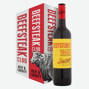 Вино Beefsteak Club Beef and Liberty Tempranillo 0,75l in gift box
