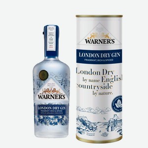 Джин Warner s London Dry Gin 0,7l in gift tube