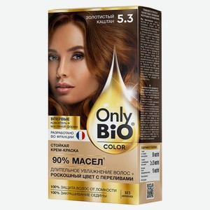 Крем-краска для волос «Фитокосметик» Only Bio Color Тон 5.3 Золотистый каштан, 115 мл