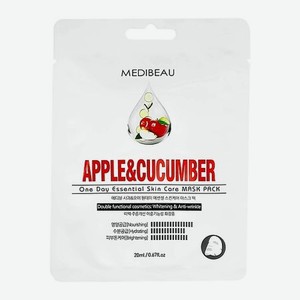 MEDIBEAU Маска для лица с экстрактами яблока и огурца (освежающая)