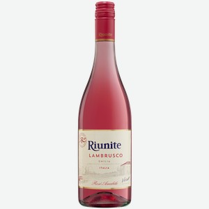 Игристое вино Riunite Lambrusco Emilia полусладкое розовое 0.75л