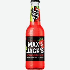 Напиток «MAX & JACK’S Клубника-Лайм» 0.45л