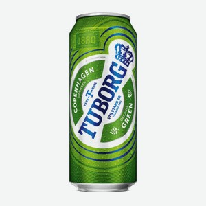 Светлое пиво Tuborg Green Банка 0.45л
