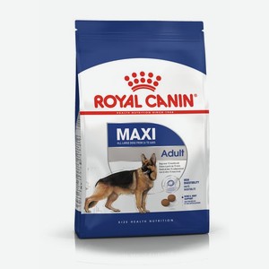 Корм ROYAL CANIN 15кг Maxi Adult для собак крупных размеров (от 26 до 44 кг) от 15 месяцев до 5 лет