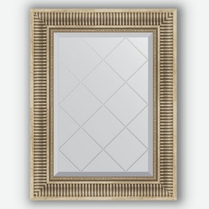 Зеркало с гравировкой в багетной раме Evoform серебряный акведук 93 мм 57x75 см