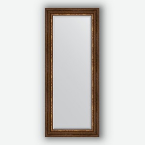 Зеркало с фацетом в багетной раме Evoform римская бронза 88 мм 61х146 см