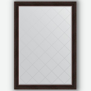 Зеркало с гравировкой в багетной раме Evoform темный прованс 99 мм 134x189 см