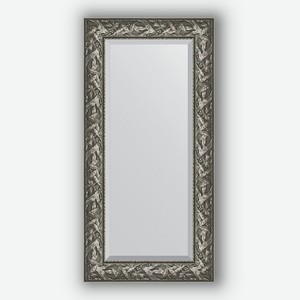 Зеркало с фацетом в багетной раме Evoform византия серебро 99 мм 59х119 см