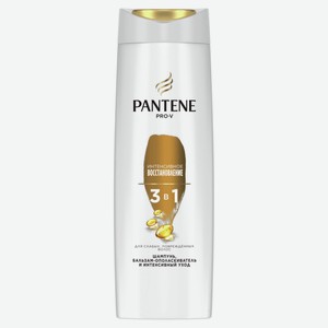 Шампунь для волос Pantene Pro-V 3 в 1 Интенсивное Восстановление для поврежденных и ослабленных волос, 360 мл