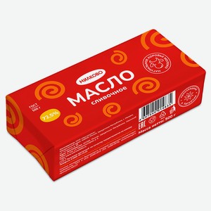 Масло сладкосливочное «Милково» Крестьянское несоленое 72,5% БЗМЖ, 500 г