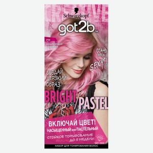 Краска для волос тонирующая Got2b Bright Pastel Шокирующий розовый тон 093, 80 мл