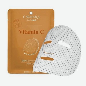 CASMARA Магнитная тканевая маска - бустер для лица Сияние Витамин С