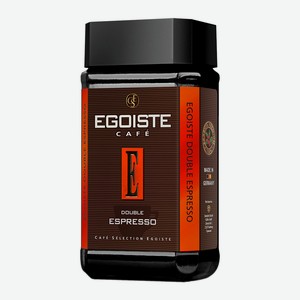 Кофе растворимый Egoiste Double Espresso натуральный сублимированный 100г ст/б