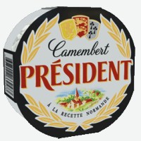 Сыр мягкий   President   Камамбер с белой плесенью 45%, 125 г