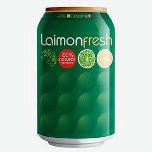 Напиток газированный Laimon Fresh Лайм-Лимон-Мята 0.33 л, металлическая банка