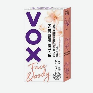 VOX Крем для обесцвечивания волос для лица и тела 2x