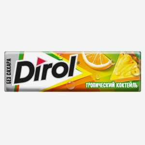Жевательная резинка Dirol тропический коктейль, 13,6 г