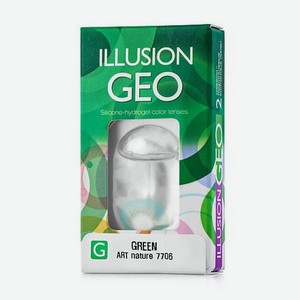 Illusion Цветные контактные линзы Illusion Geo Nature green