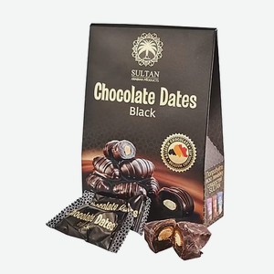 Финики С Миндалем В Шоколаде Sultan Chokolate Dates Black 100гр