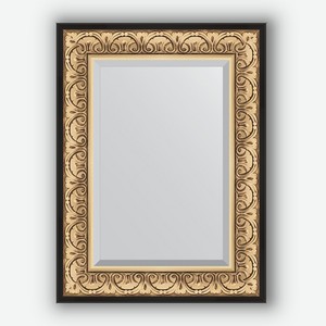 Зеркало с фацетом в багетной раме Evoform барокко золото 106 мм 60х80 см