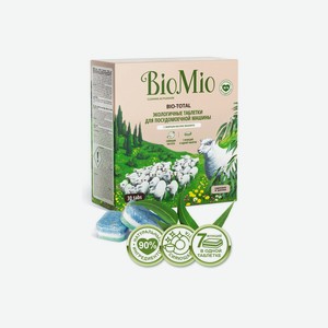 Таблетки для посудомоечных машин BioMio Bio-total с маслом эвкалипта 30 шт 600 г