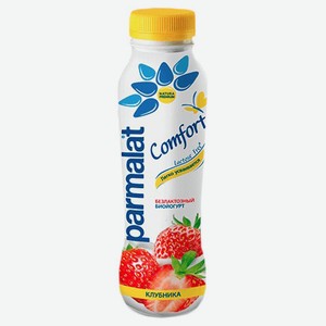 Йогурт питьевой Parmalat Comfort безлактозный клубника 1,5% БЗМЖ 290 мл