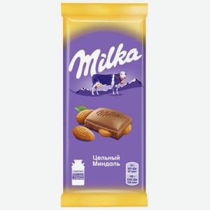 Шоколад молочный Milka с цельным миндалём, 90 г