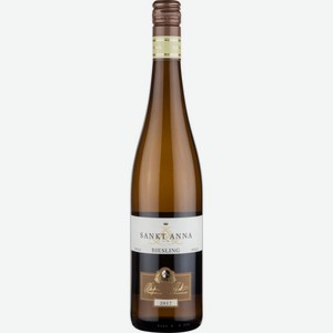 Вино Sankt Anna Riesling Pfalz белое полусладкое 12 % алк., Германия, 0,75 л