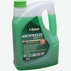 Антифриз Glanz G11 зелёный, 5 кг
