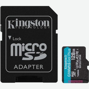 Карта памяти microsdxc Class 10 UHS-I U3 128Gb SDCG3/128GB SD adapter Kingston