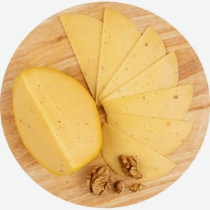 Сыр полутвёрдый Ларец с грецким орехом 50%, кусок, 1 кг
